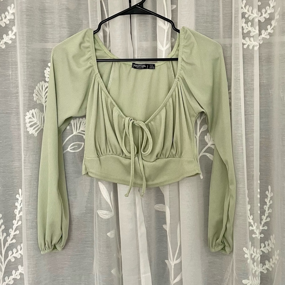 Sea Foam Green Prairie Top🍏